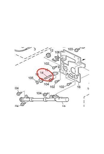 SHAFT CONNECTING TONER RECYCLING DU 1060